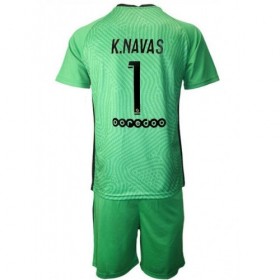 Paris Saint-Germain PSG Keylor Navas 1 Torwart Kinder Ausweich Trikotsatz 2020/21 Kurzarm (+ Kurze Hosen)